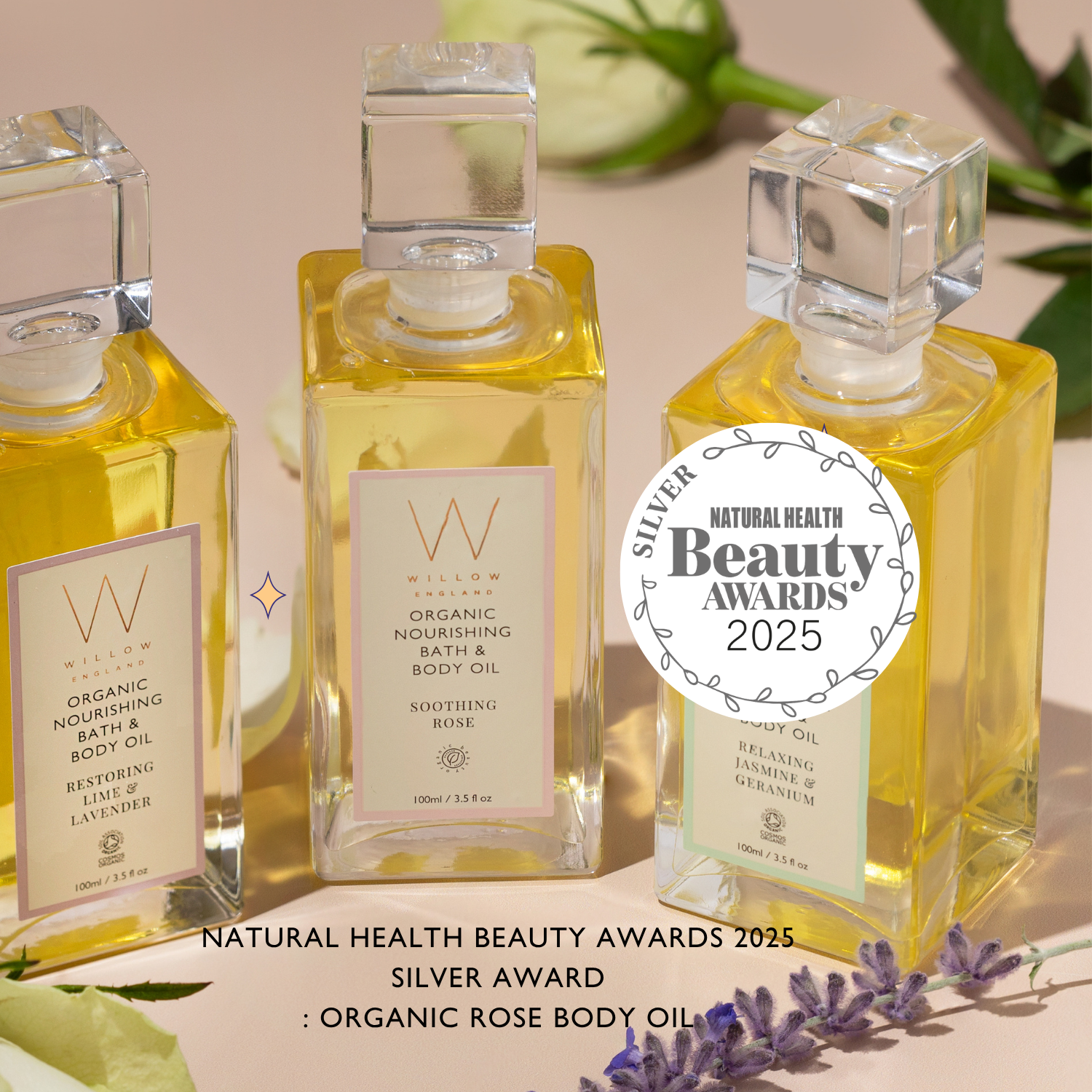 Soothing Organic Rose Body & Bath Oil