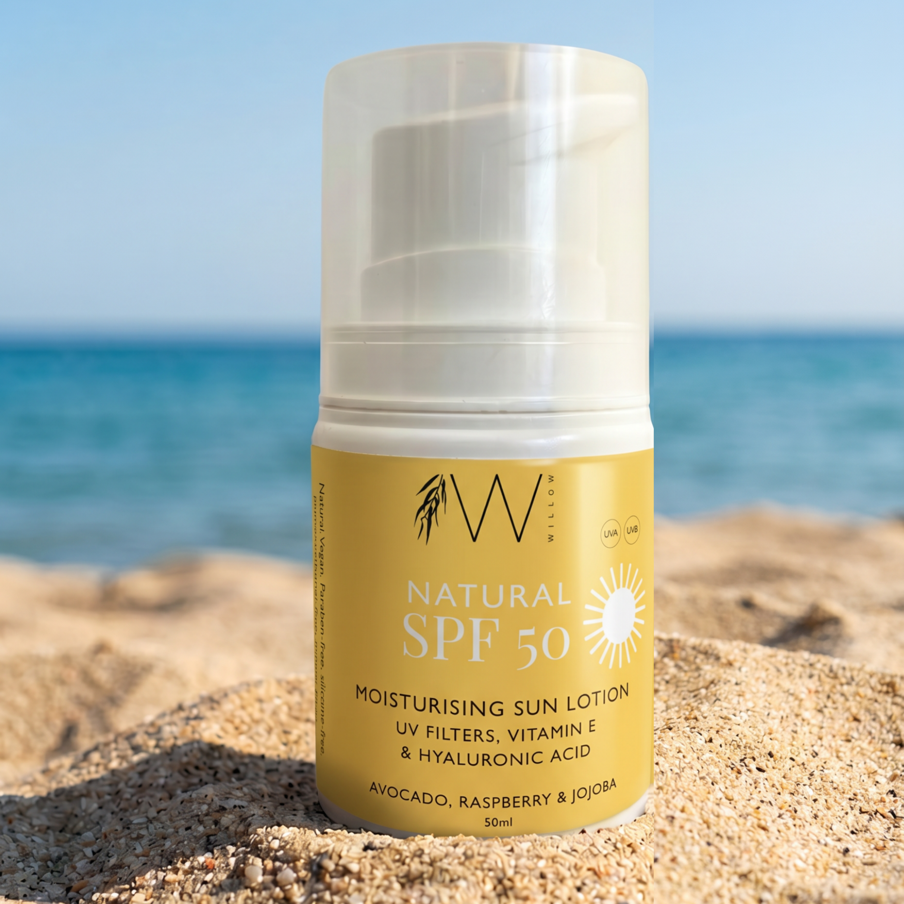 NEW! Natural SPF50 with Hyaluronic Acid