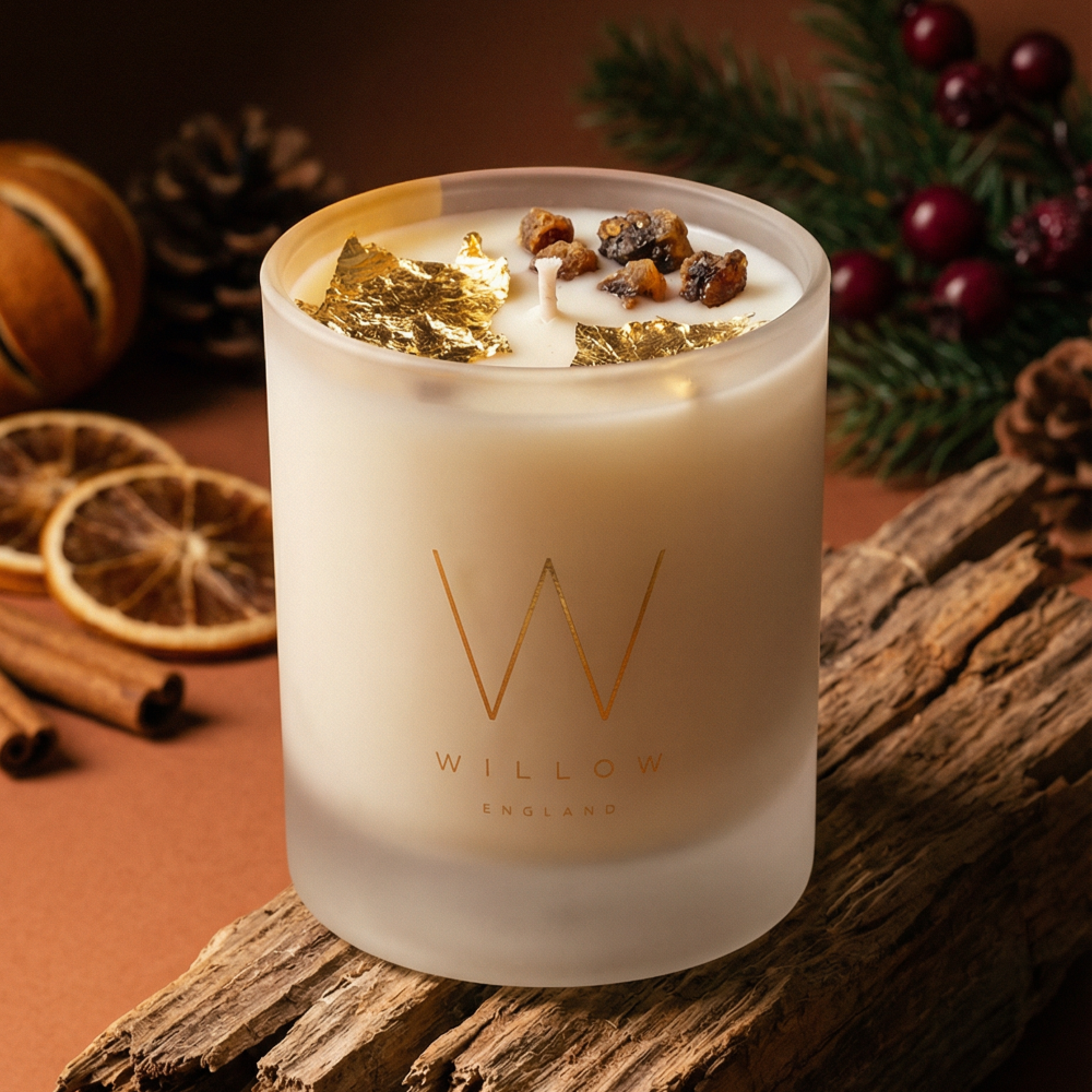 Gold and Myrhh Christmas Candle
