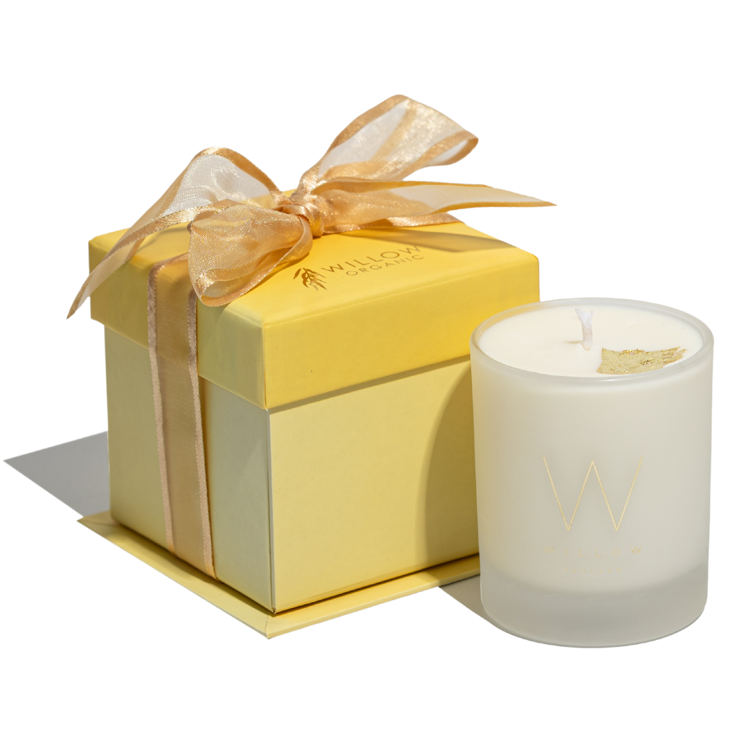 Gold and Myrhh Christmas Candle