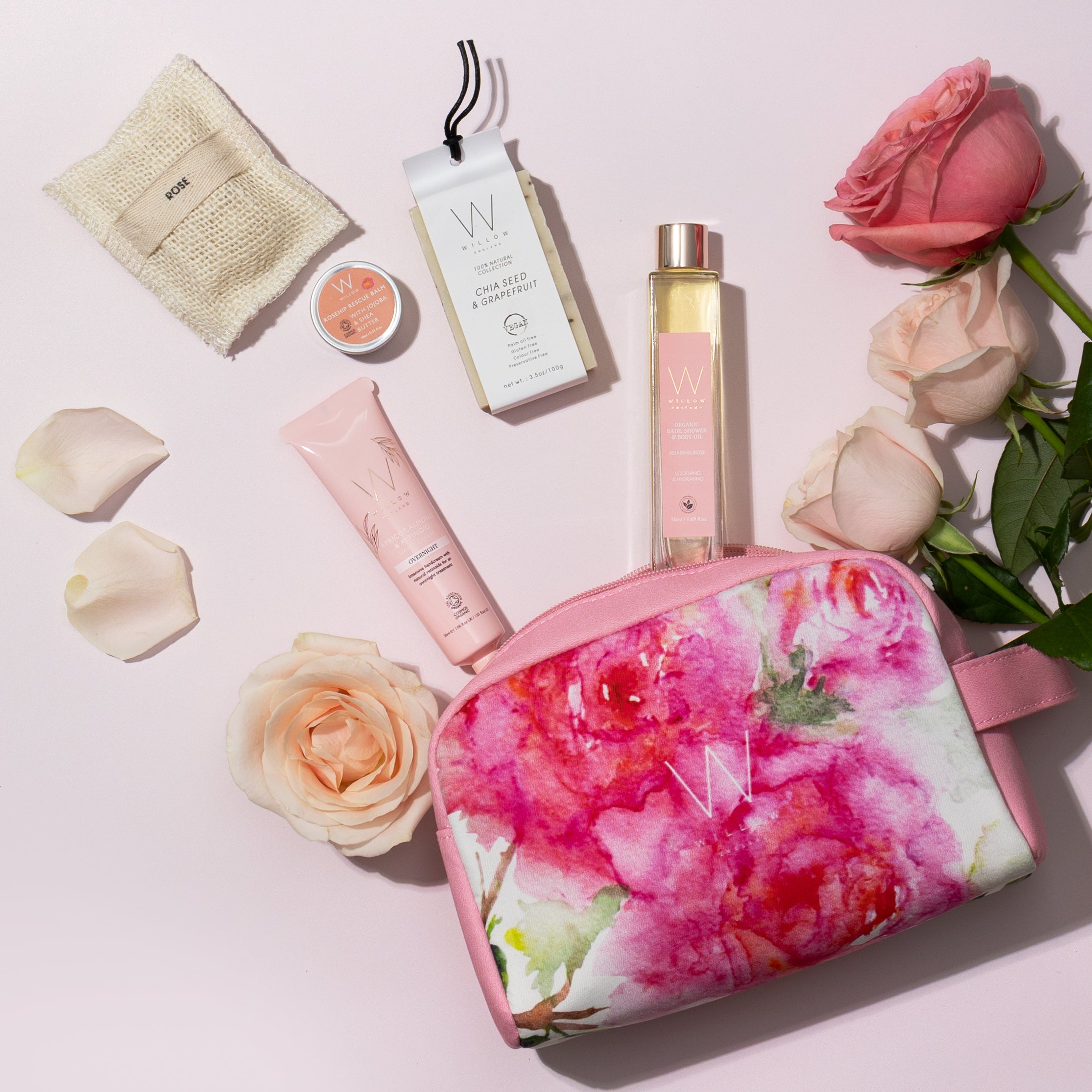 Rose Radiance Beauty Bag