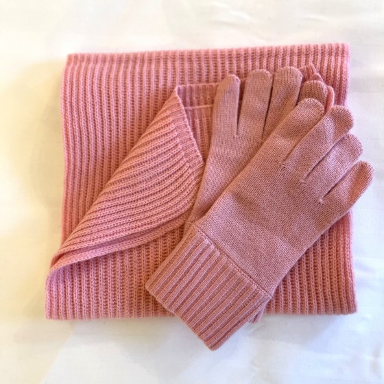 Pink 100% Cashmere Set