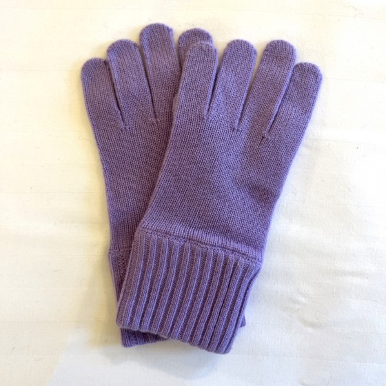 Mauve 100% Cashmere Gloves